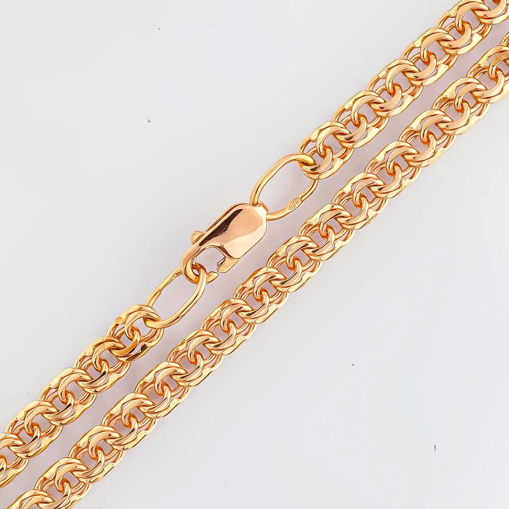 Браслет из красного золота 585 пробы