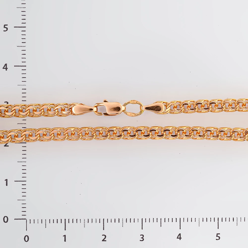 Браслет из красного золота 585 пробы