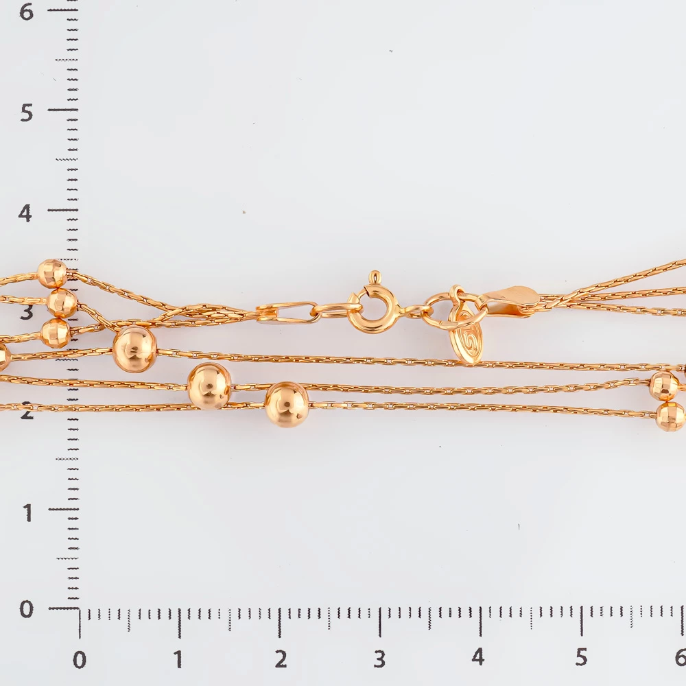 Браслет из красного золота 585 пробы