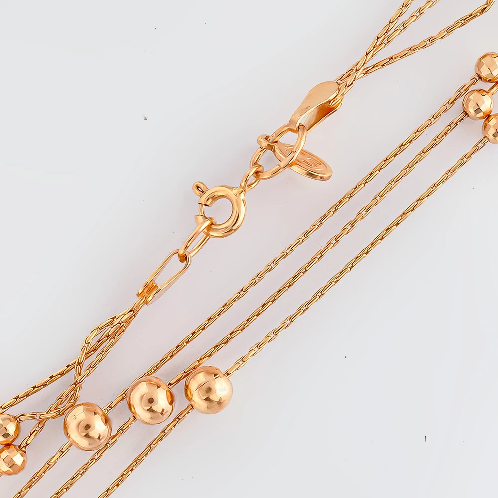 Браслет из красного золота 585 пробы