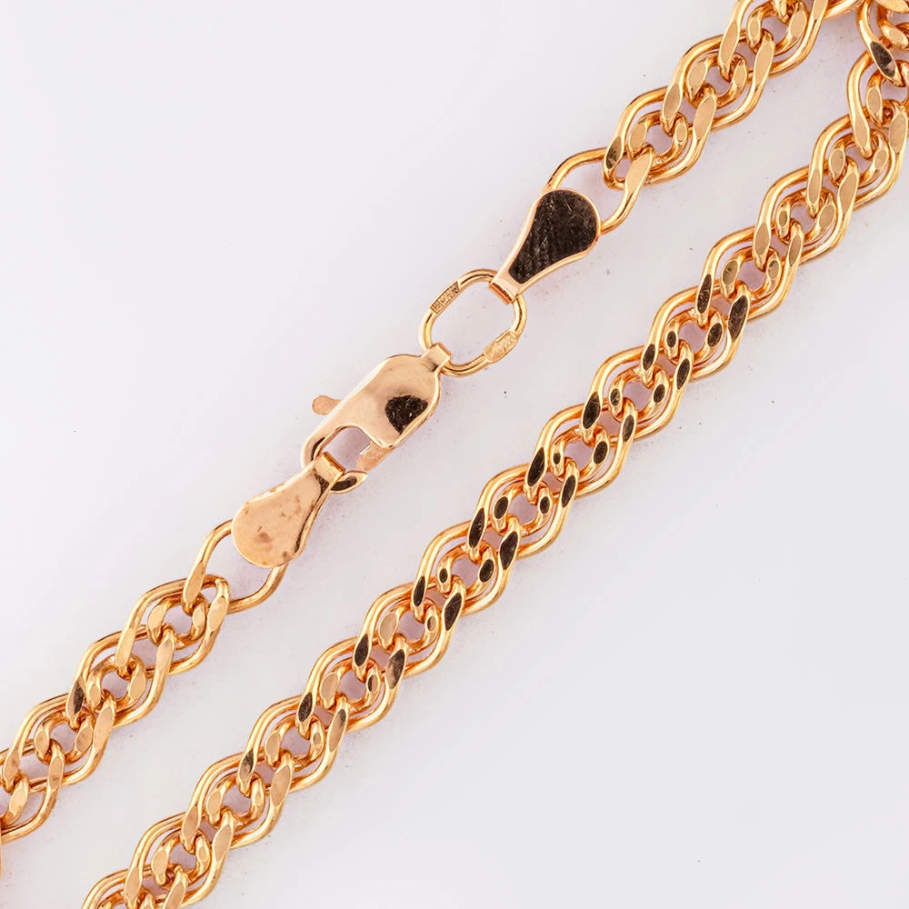 Браслет из красного золота 585 пробы