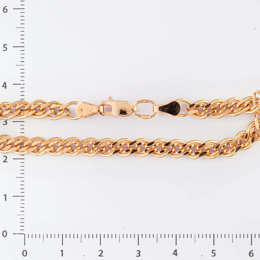 Браслет из красного золота 585 пробы