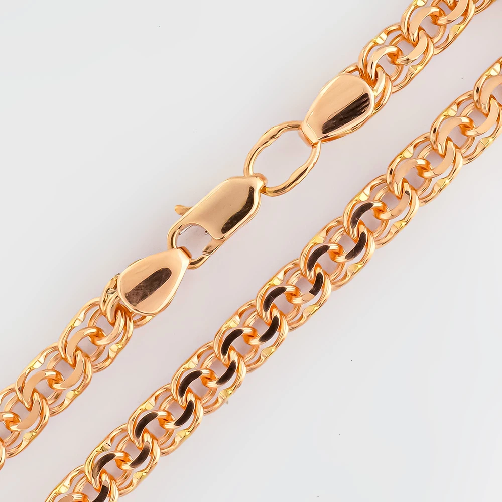 Браслет из красного золота 585 пробы