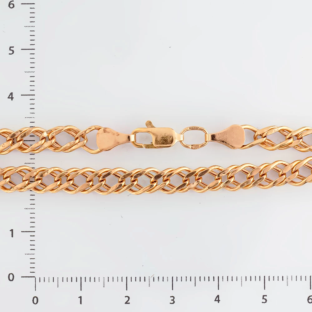 Браслет из красного золота 585 пробы