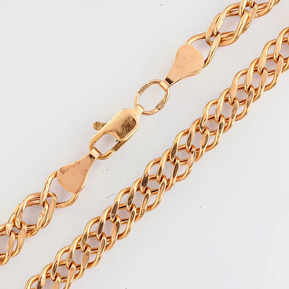 Браслет из красного золота 585 пробы