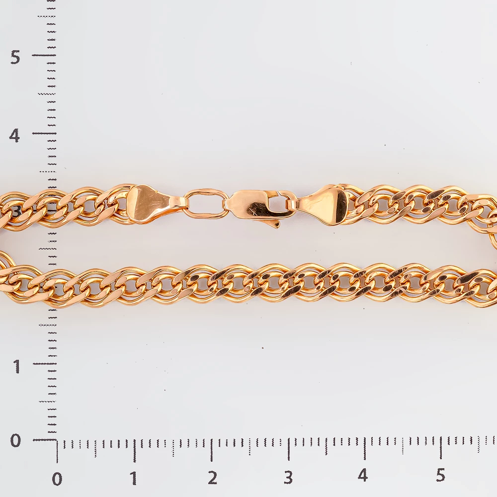 Браслет из красного золота 585 пробы