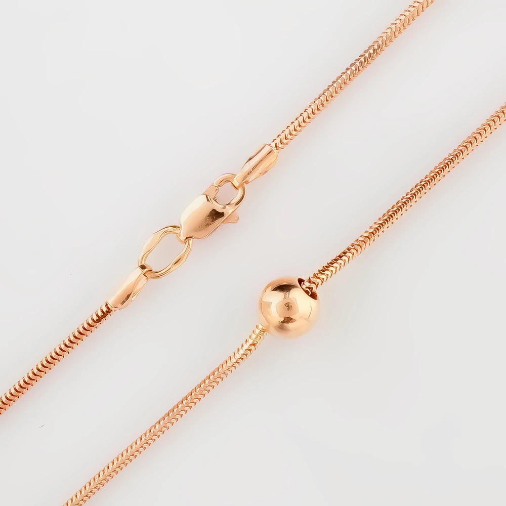 Браслет из красного золота 585 пробы