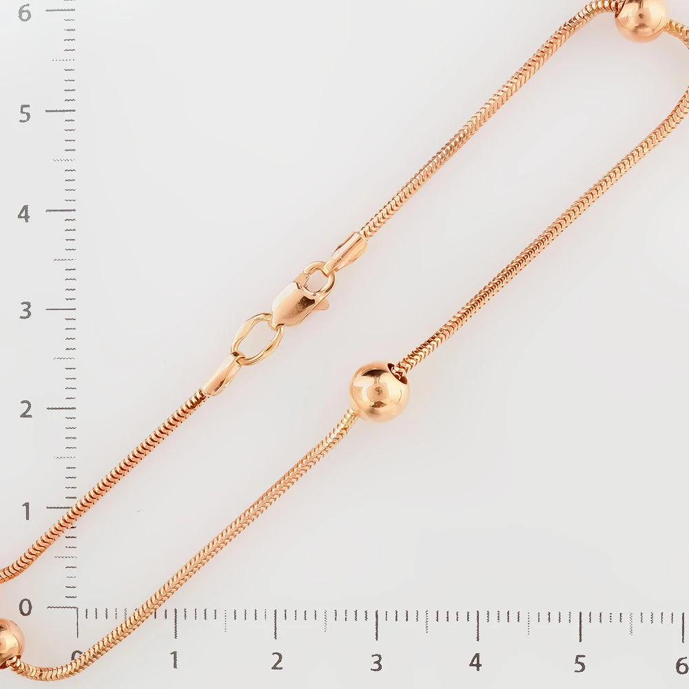 Браслет из красного золота 585 пробы