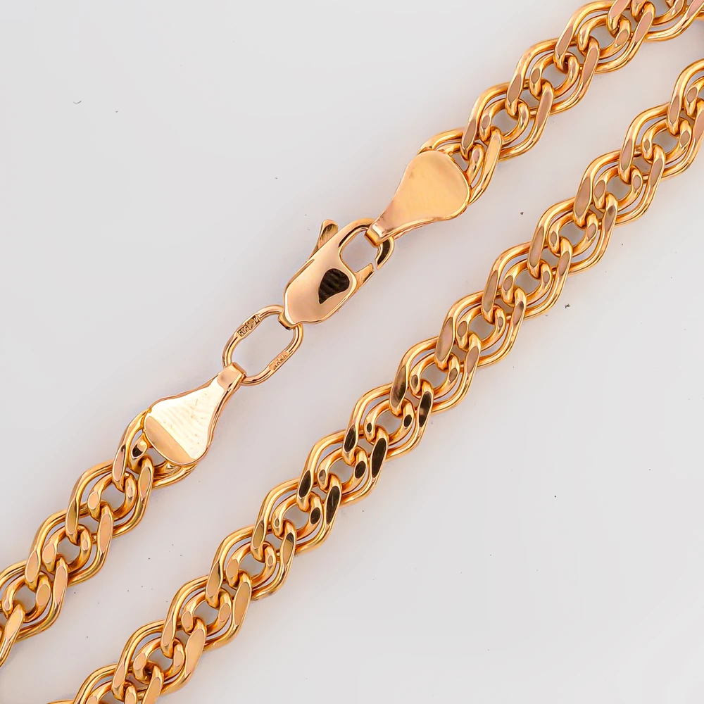 Браслет из красного золота 585 пробы