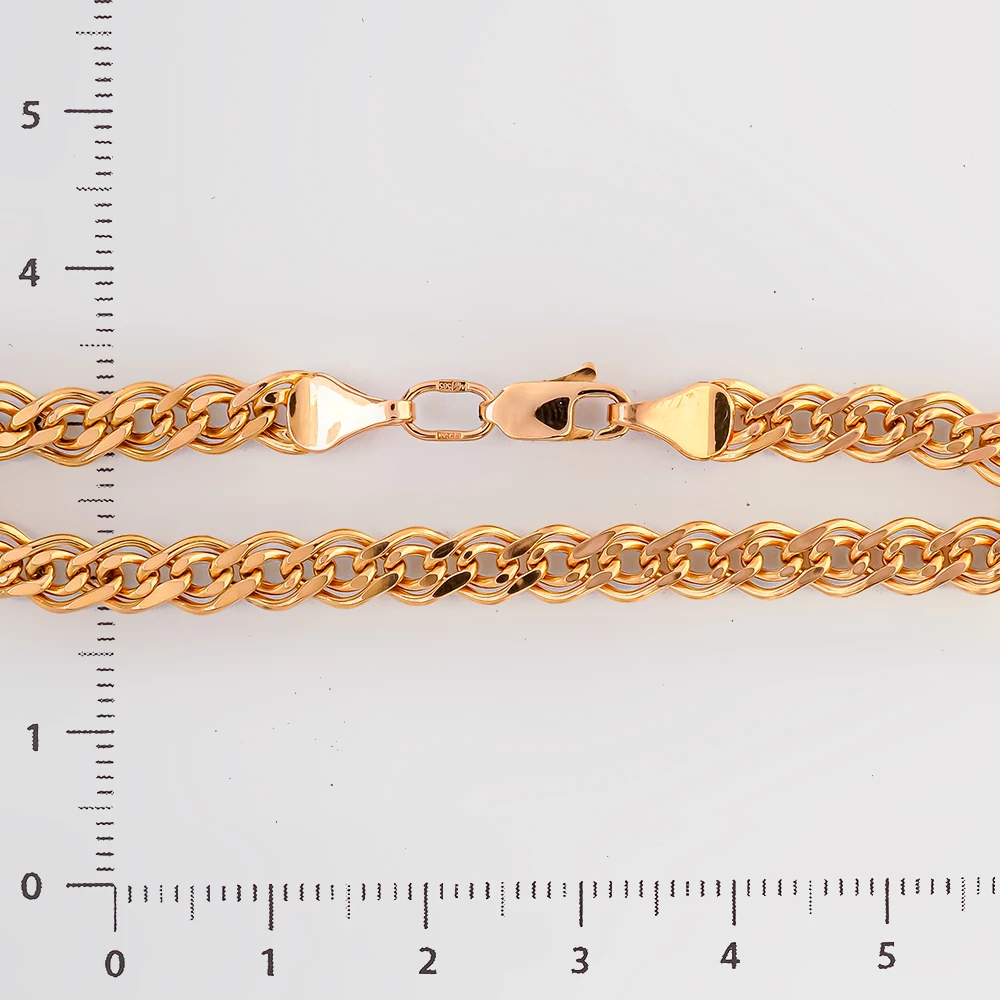 Браслет из красного золота 585 пробы