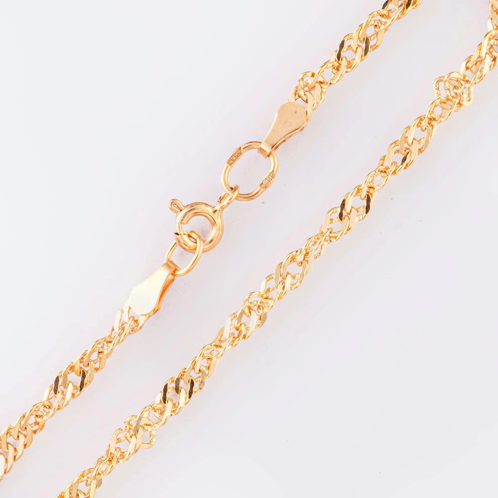 Браслет из красного золота 585 пробы