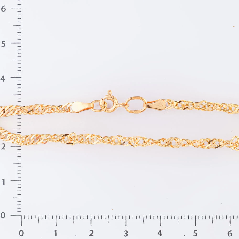 Браслет из красного золота 585 пробы