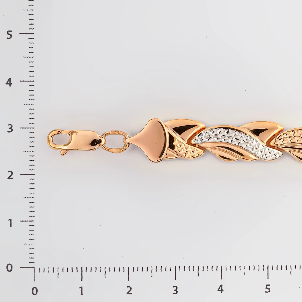 Браслет из красного золота 585 пробы