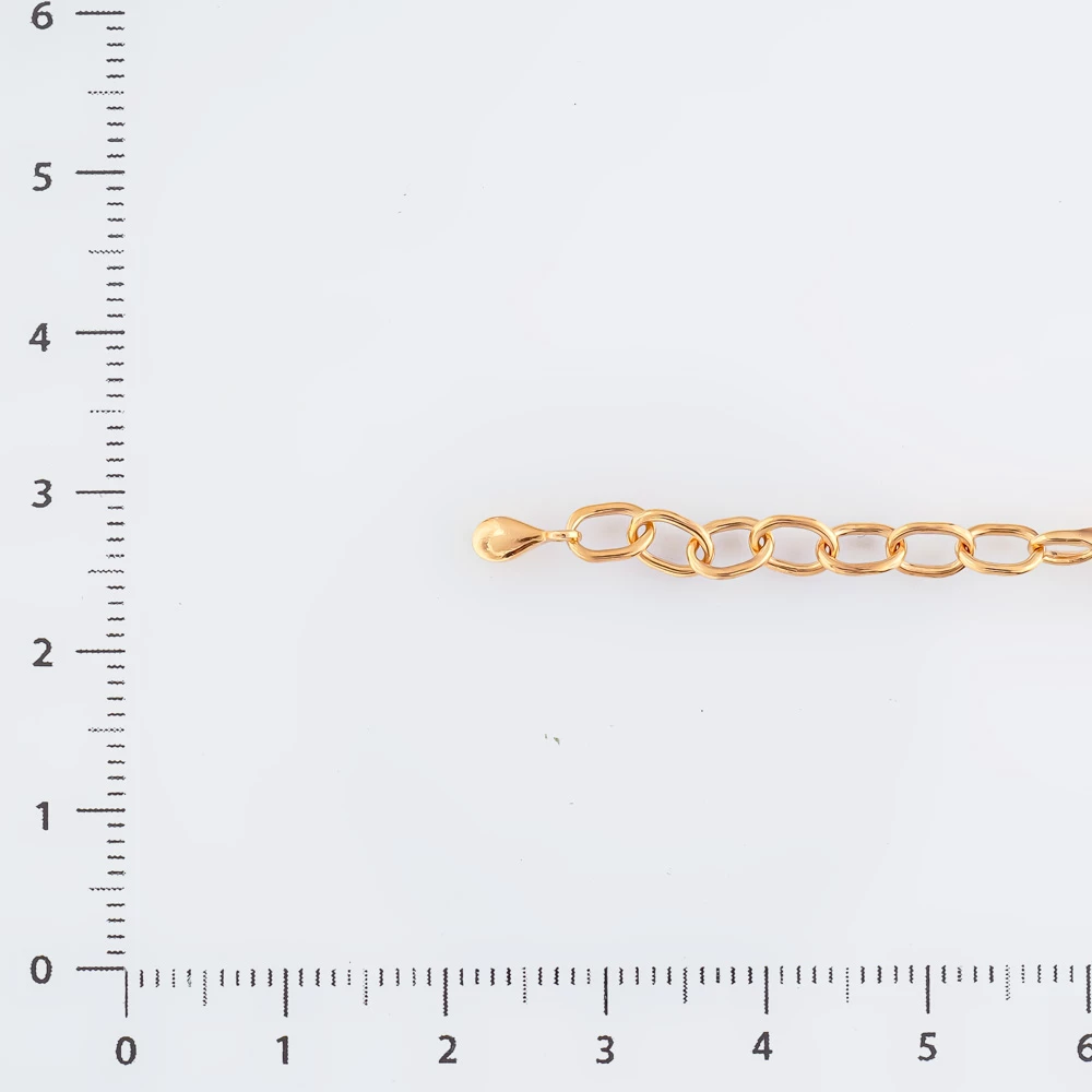 Браслет с бриллиантом из красного золота 585 пробы