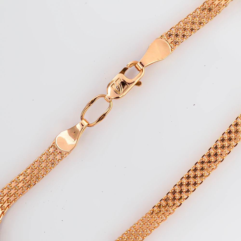 Браслет из красного золота 585 пробы