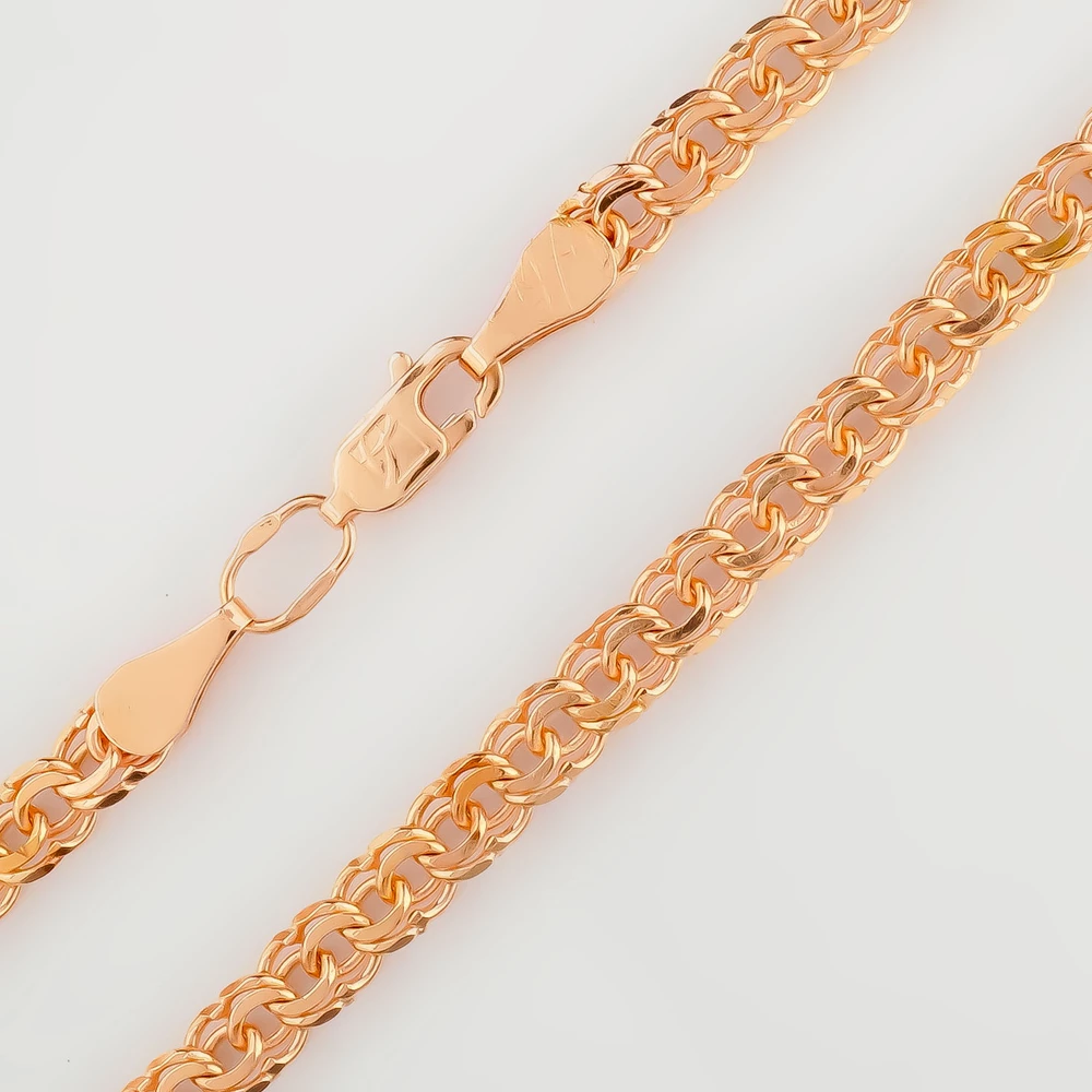 Браслет из красного золота 585 пробы