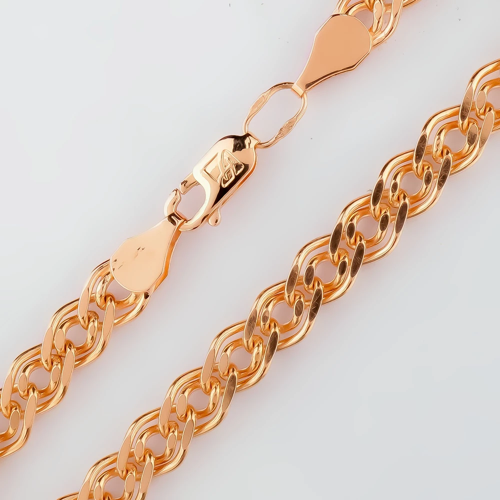 Браслет из красного золота 585 пробы