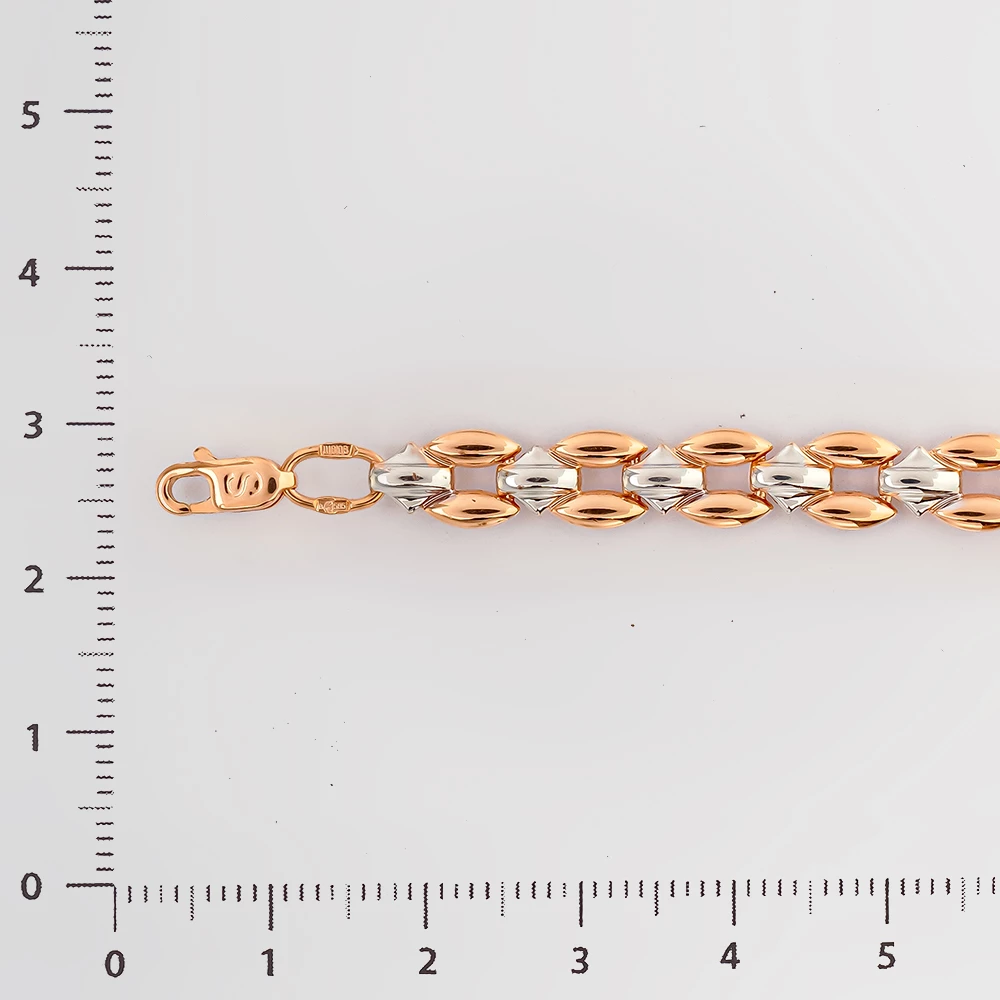 Браслет из красного золота 585 пробы