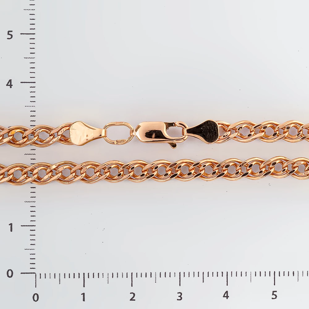 Браслет из красного золота 585 пробы