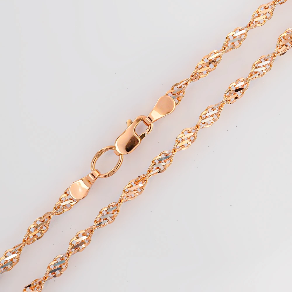 Браслет из красного золота 585 пробы