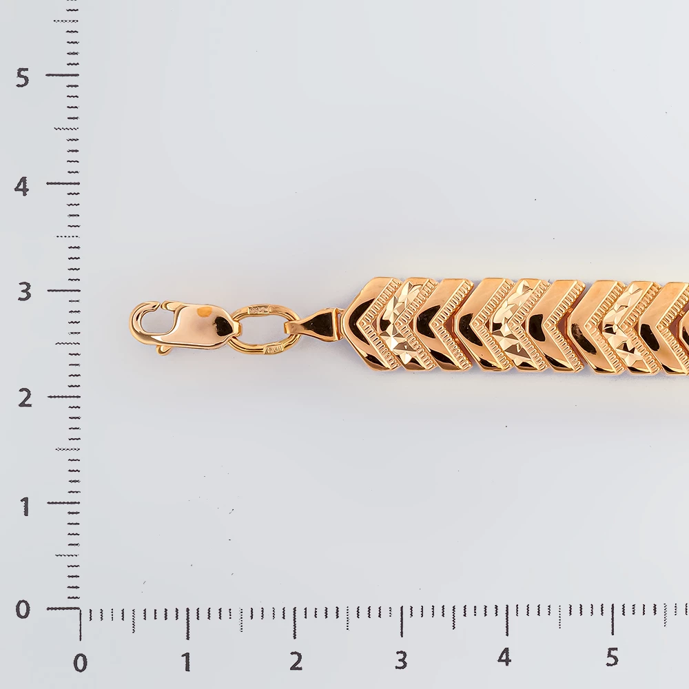 Браслет из красного золота 585 пробы