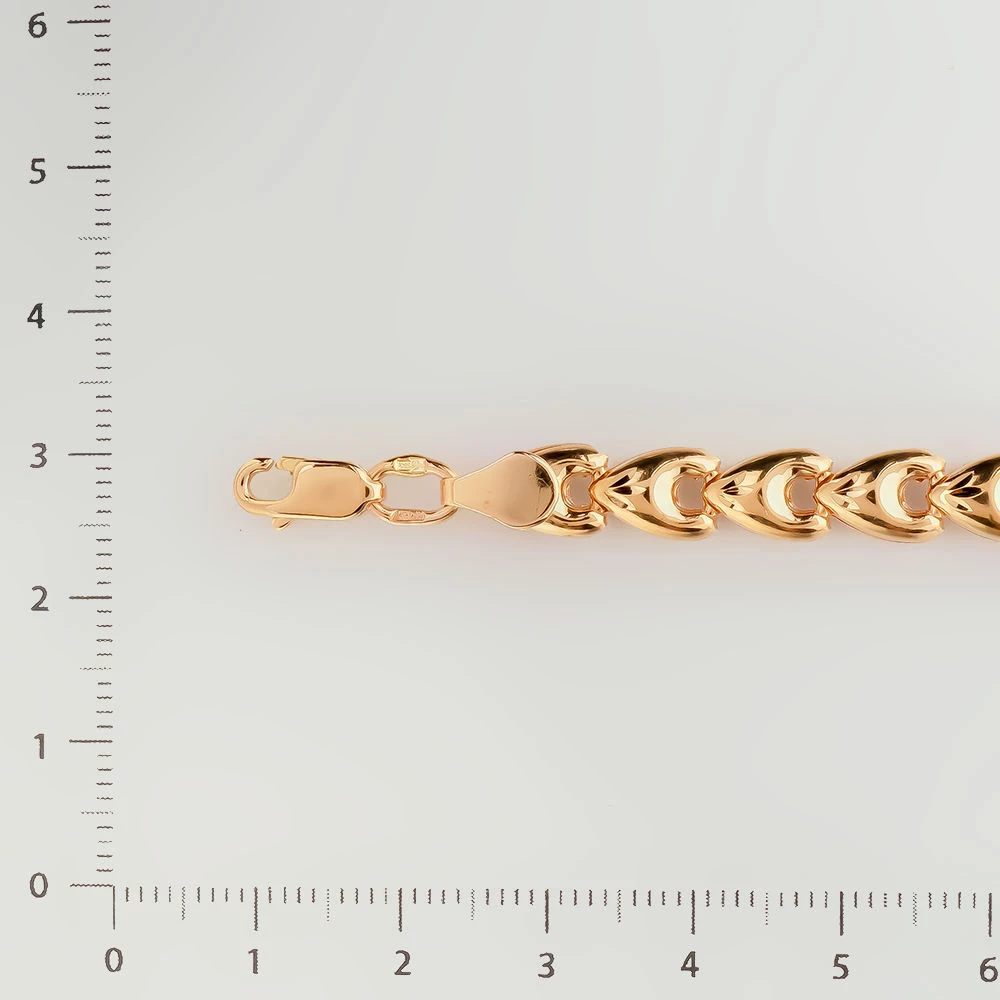 Браслет из красного золота 585 пробы