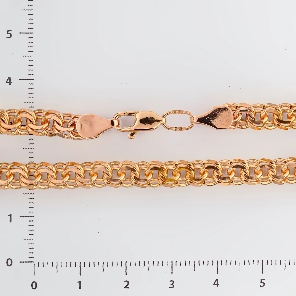 Браслет из красного золота 585 пробы