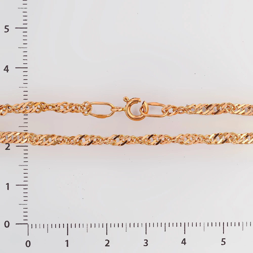 Браслет из красного золота 585 пробы