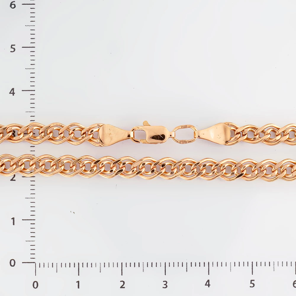 Браслет из красного золота 585 пробы