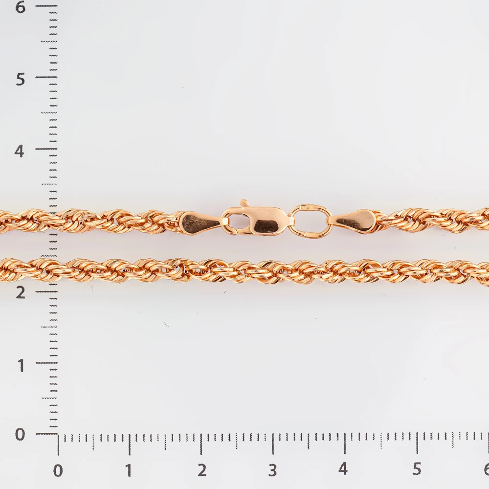 Браслет из красного золота 585 пробы