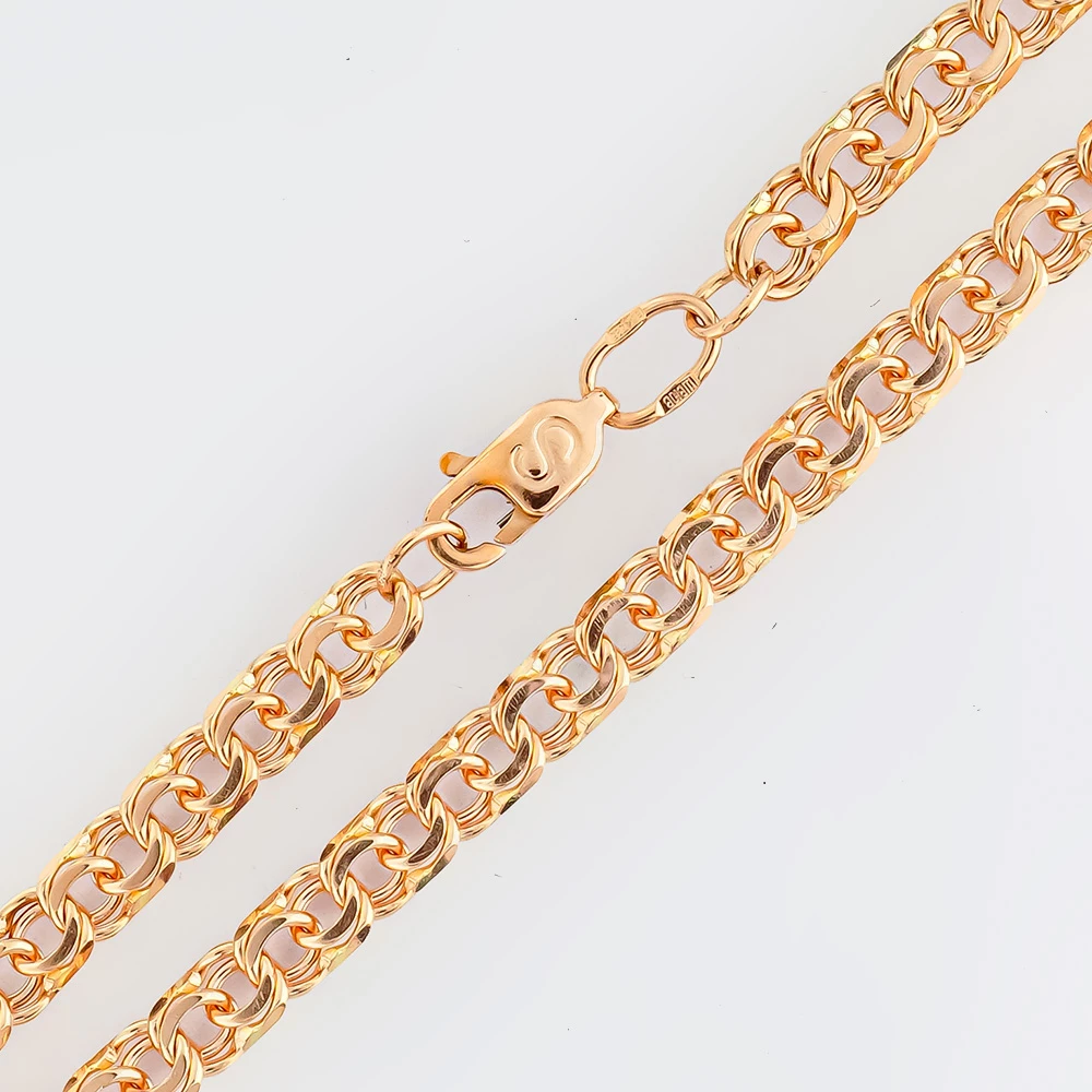 Браслет из красного золота 585 пробы