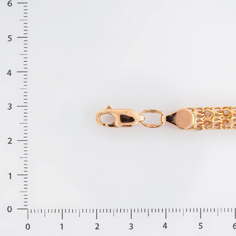 Браслет из красного золота 585 пробы