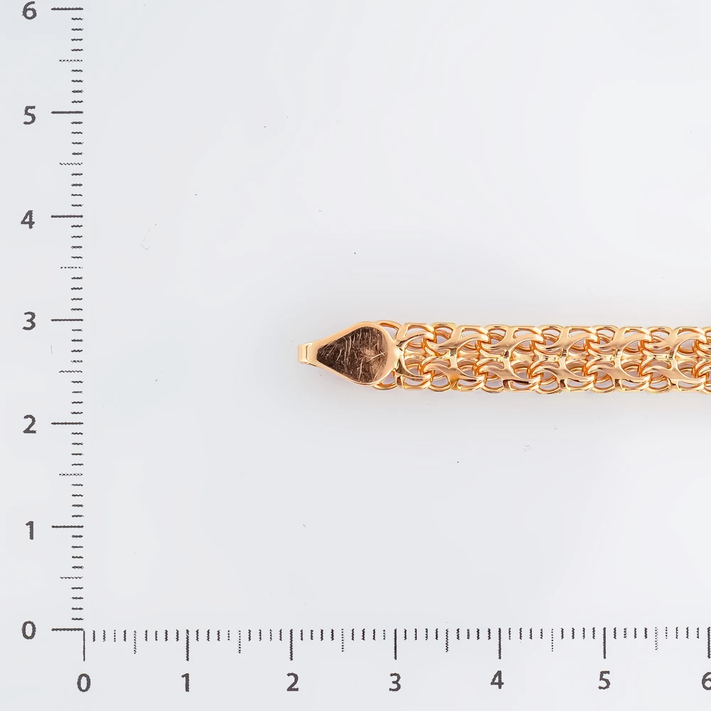 Браслет из красного золота 585 пробы