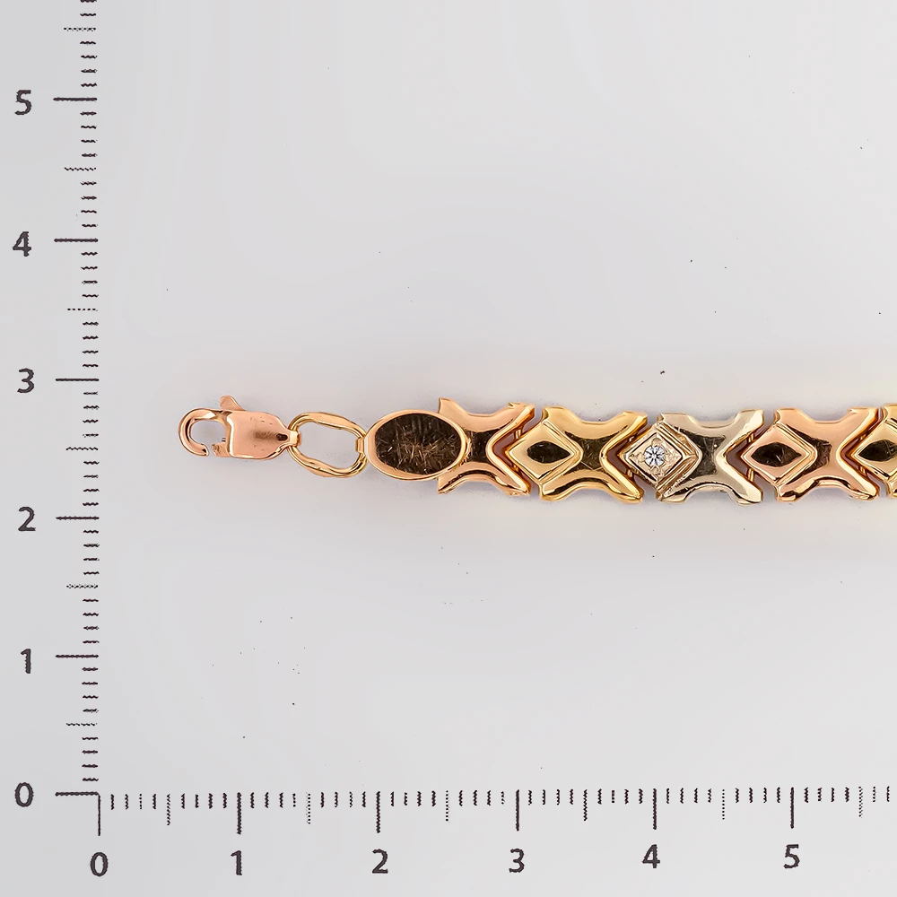 Браслет из красного золота 585 пробы