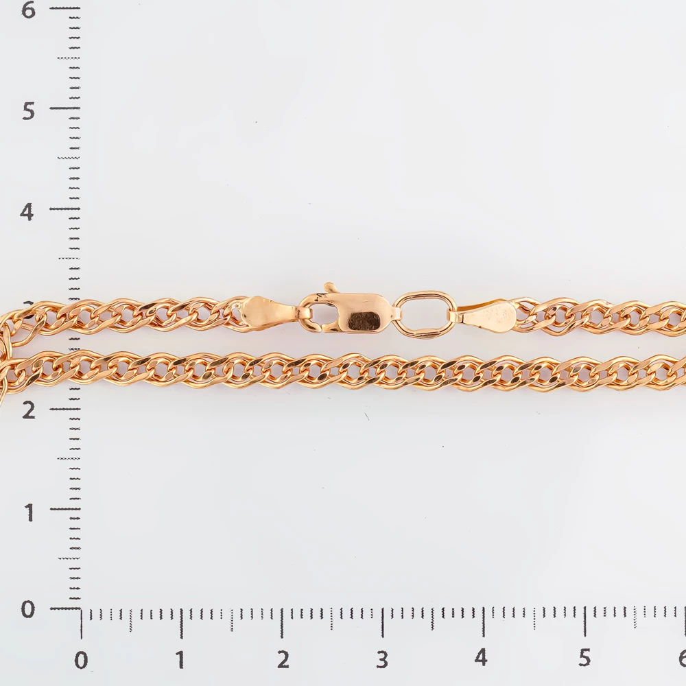 Браслет из красного золота 585 пробы