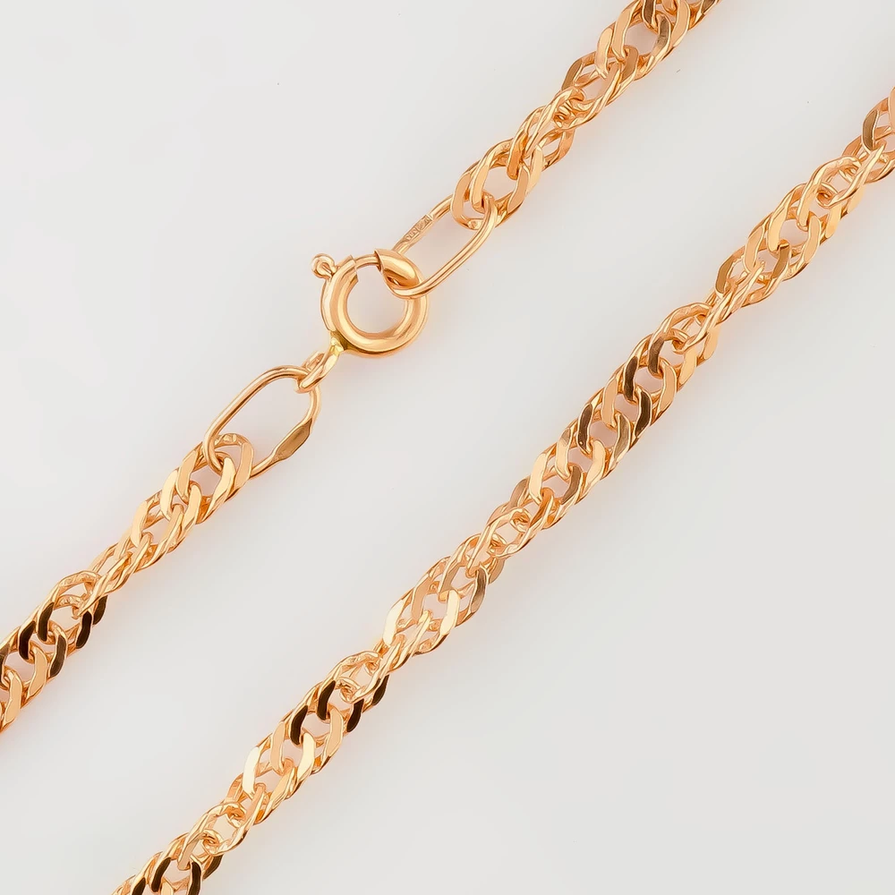 Браслет из красного золота 585 пробы