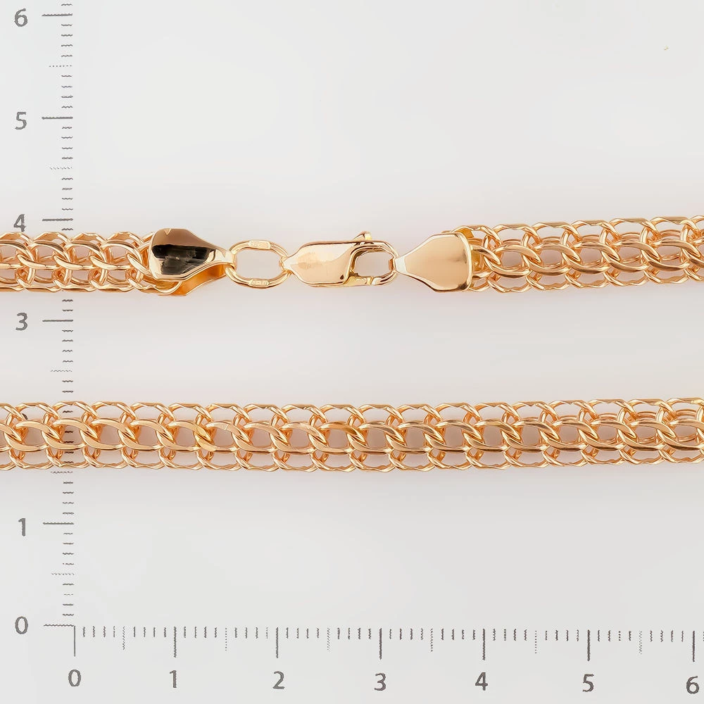 Браслет из красного золота 585 пробы