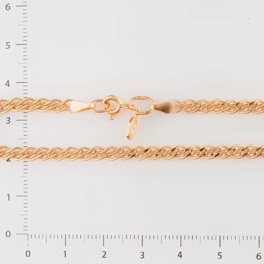 Браслет из красного золота 585 пробы