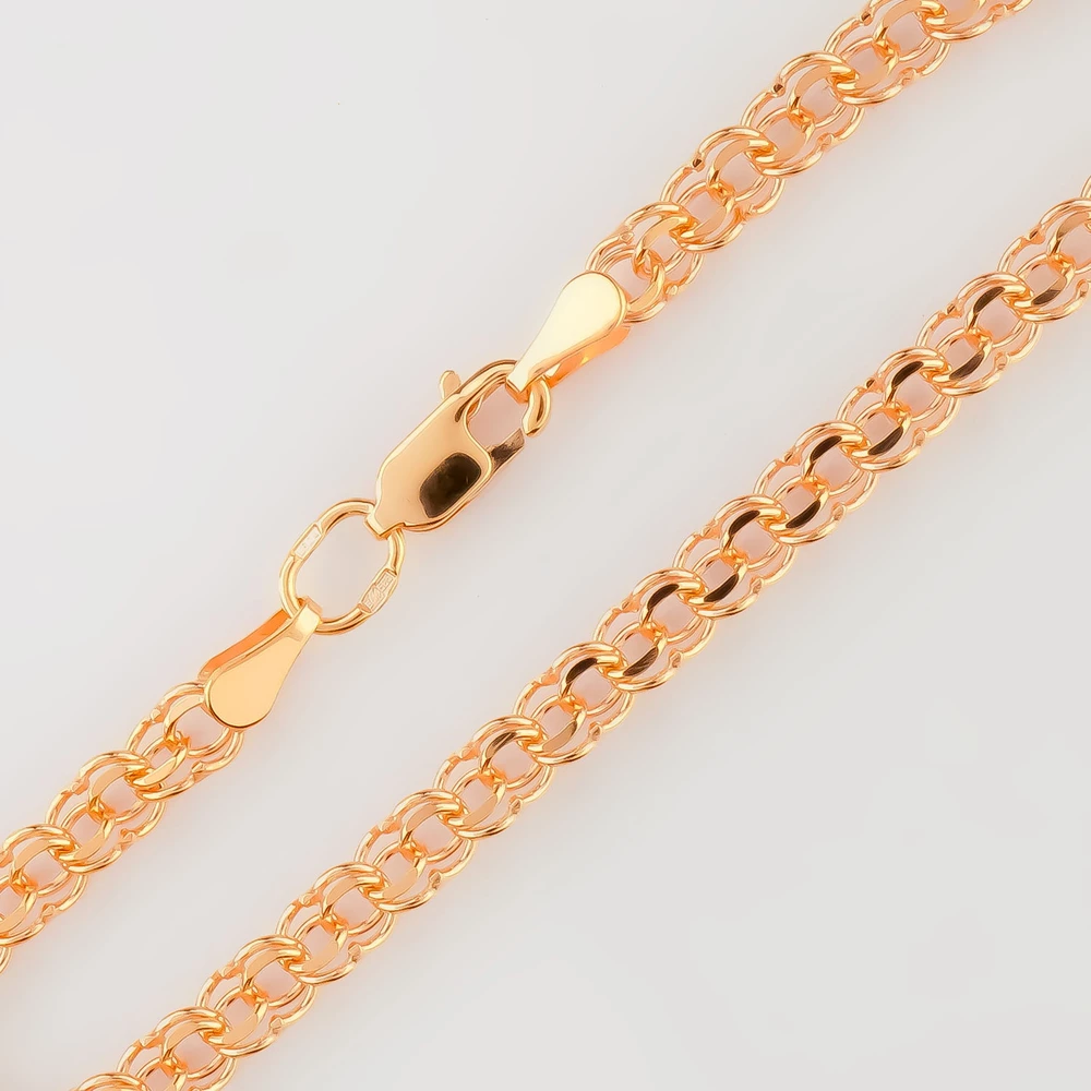 Браслет из красного золота 585 пробы