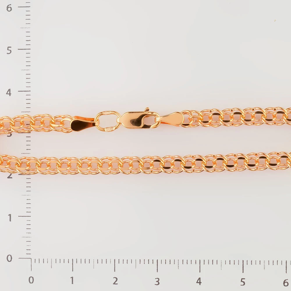 Браслет из красного золота 585 пробы