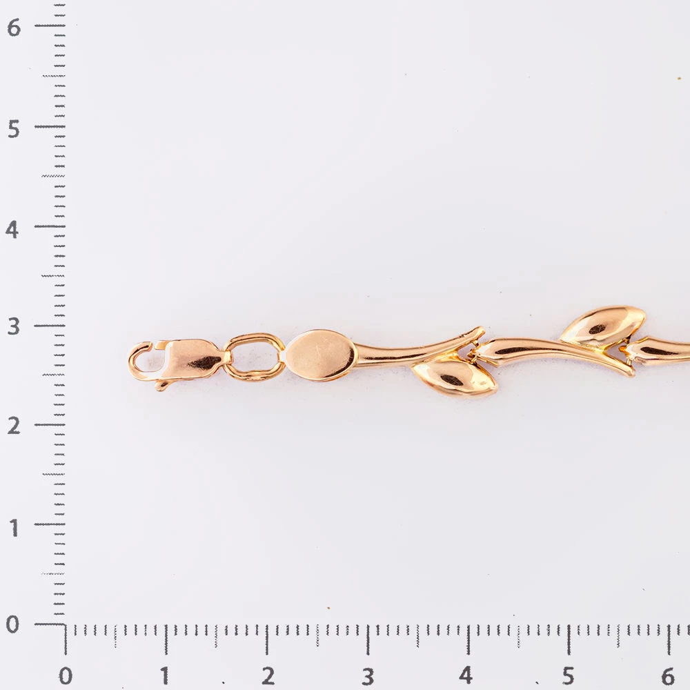 Браслет из красного золота 585 пробы