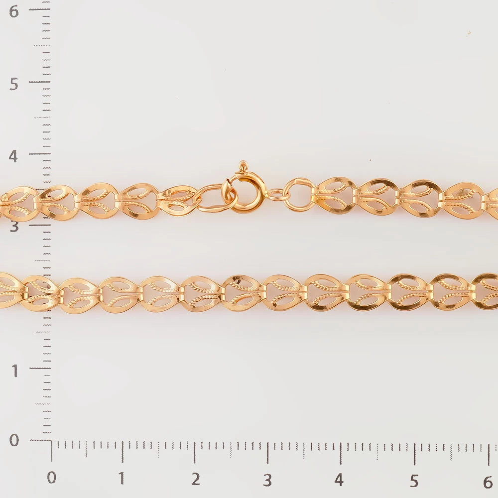 Браслет из красного золота 585 пробы