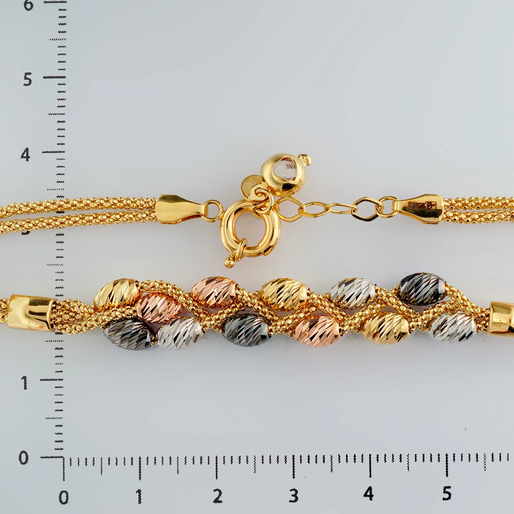 Браслет из желтого золота 585 пробы