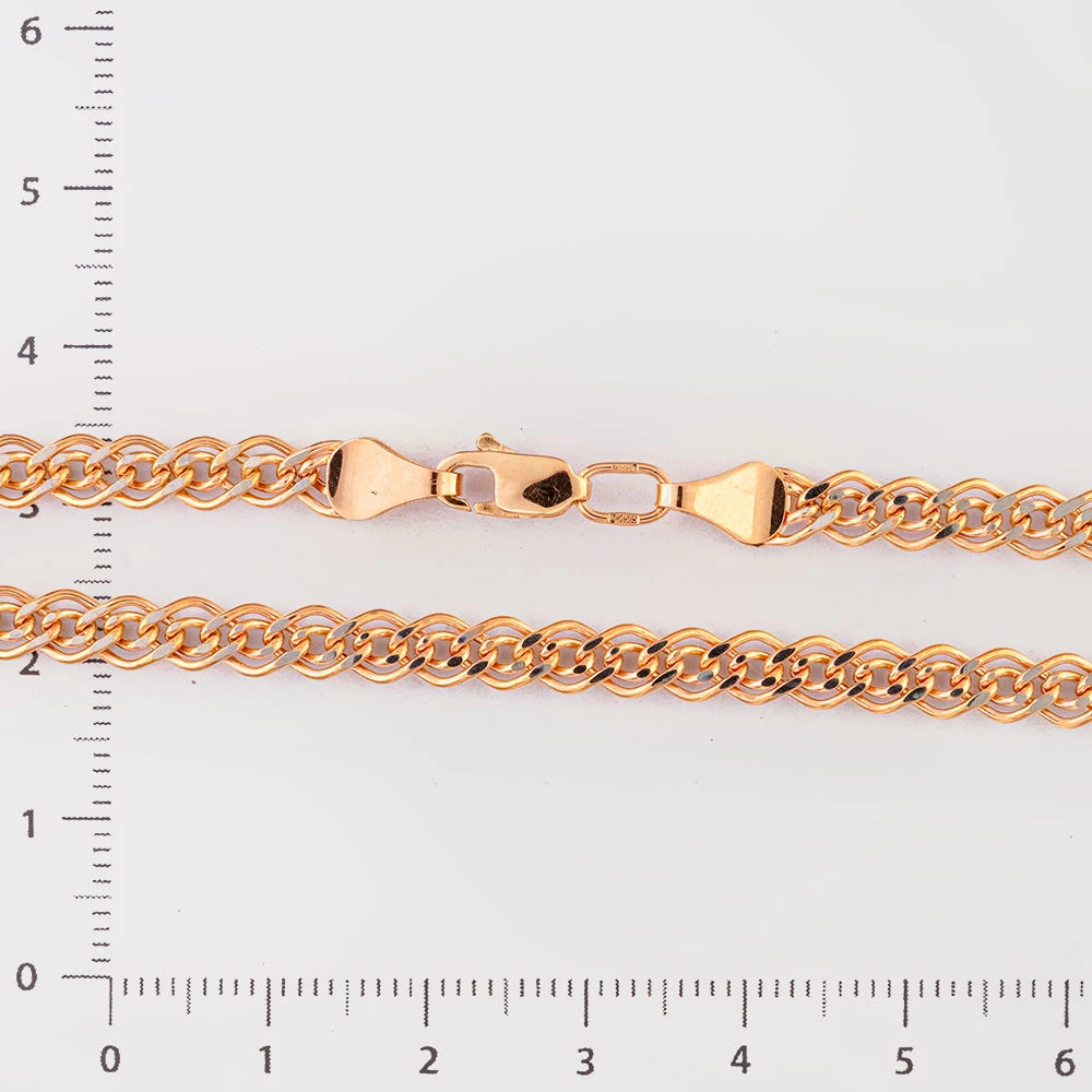 Браслет из красного золота 585 пробы