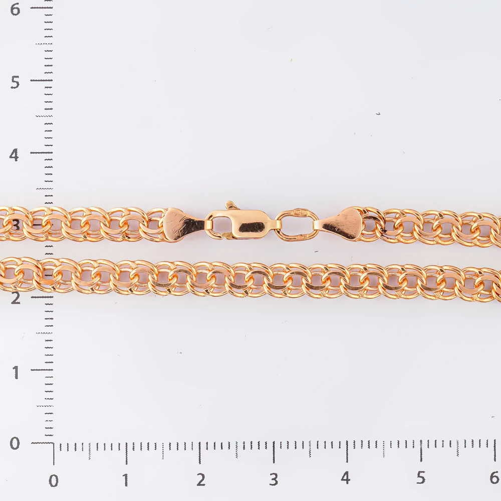 Браслет из красного золота 585 пробы