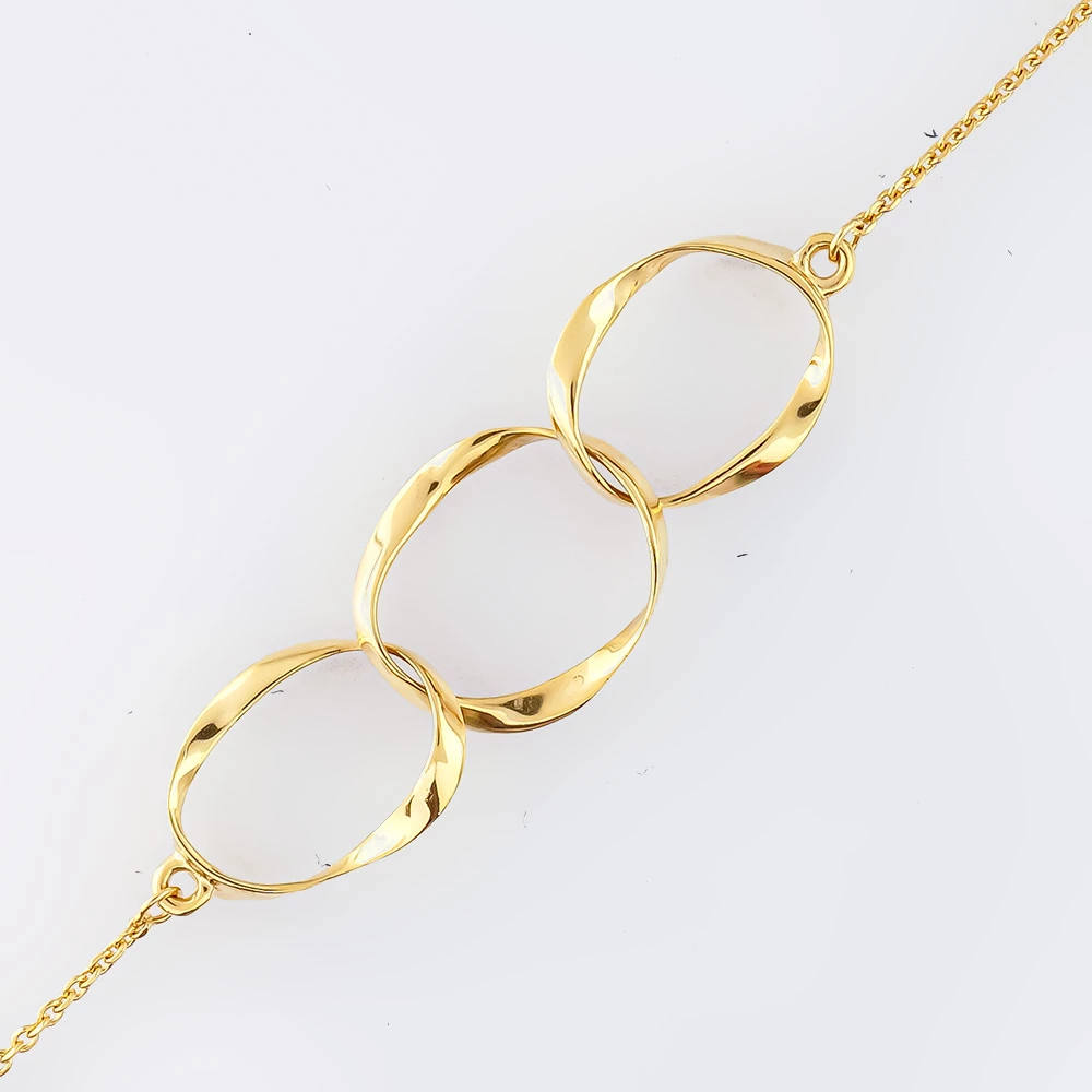 Браслет из желтого золота 585 пробы