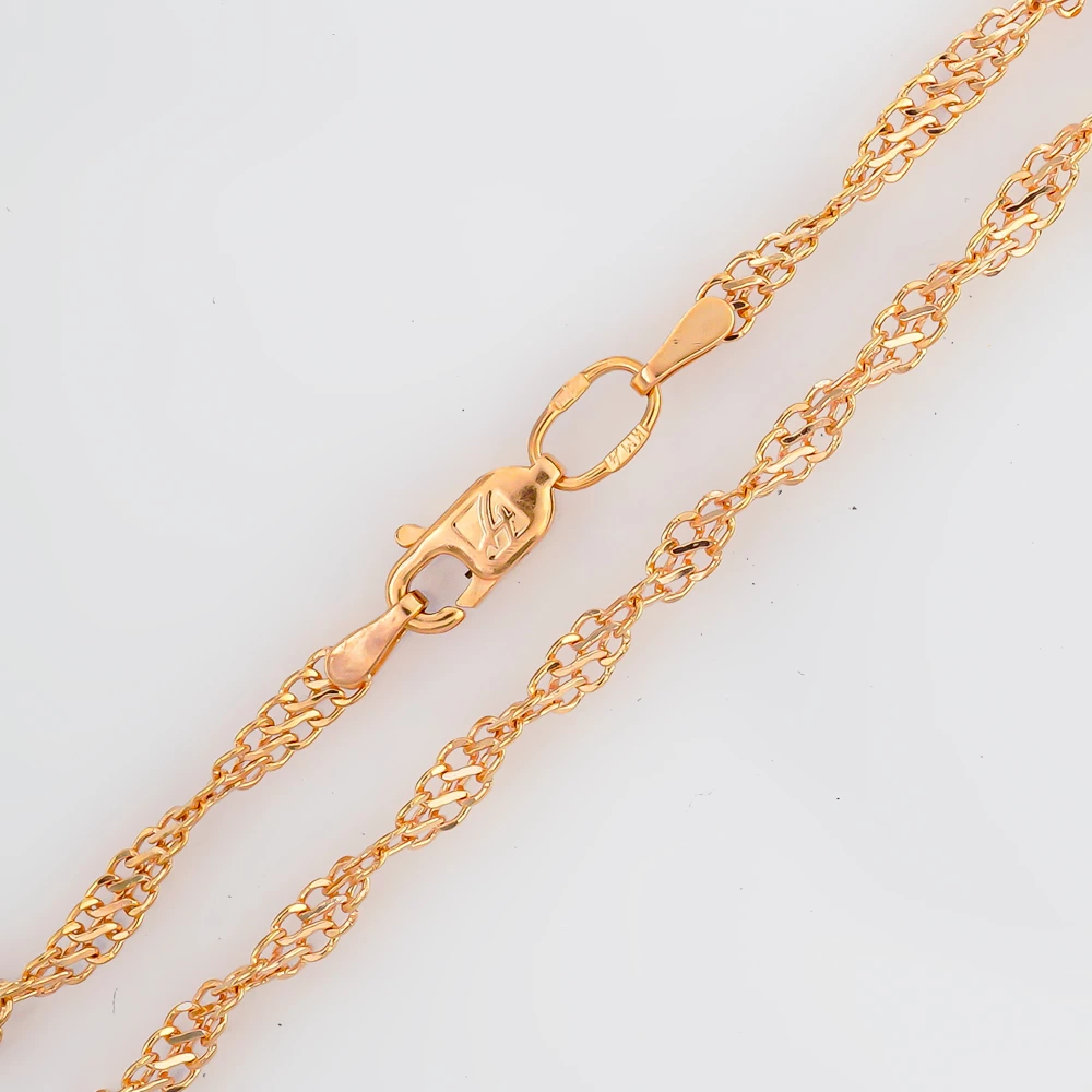 Браслет из красного золота 585 пробы