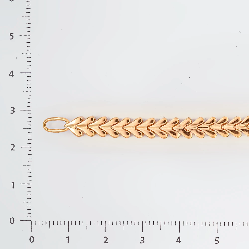 Браслет из красного золота 585 пробы