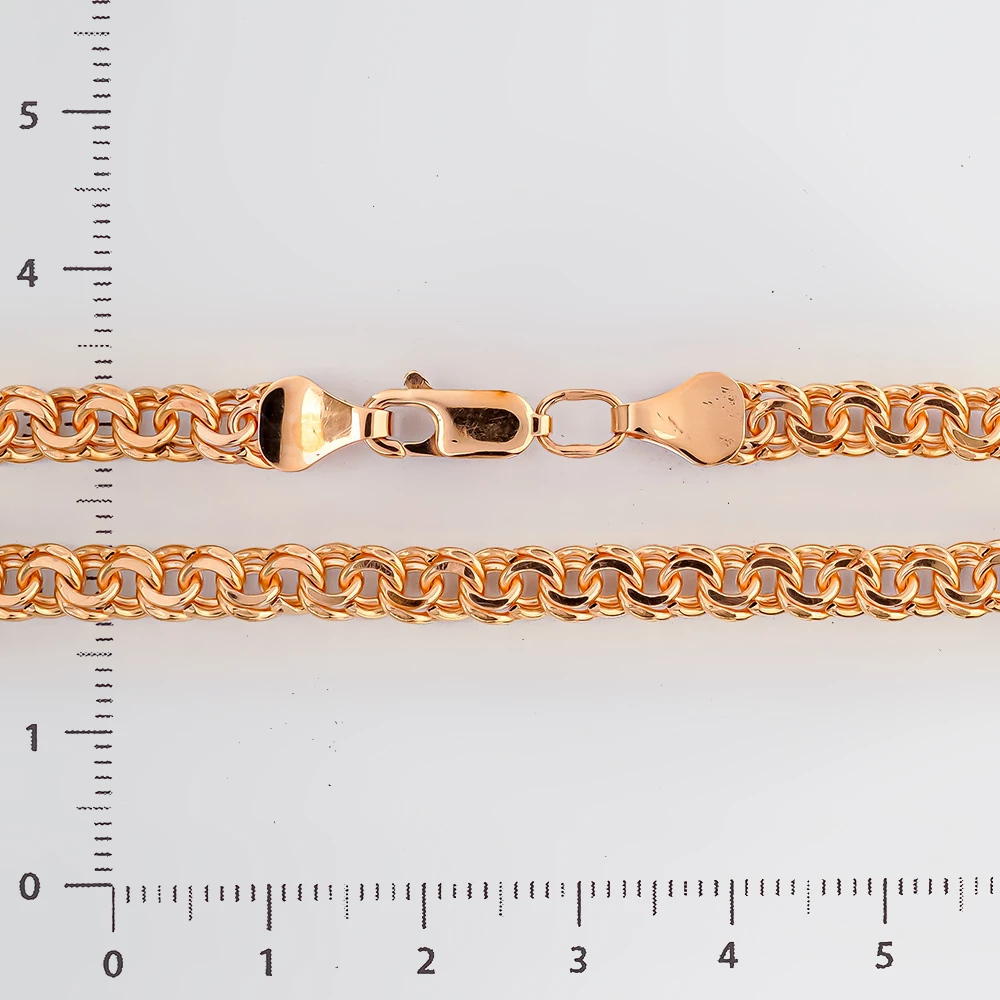 Браслет из красного золота 585 пробы