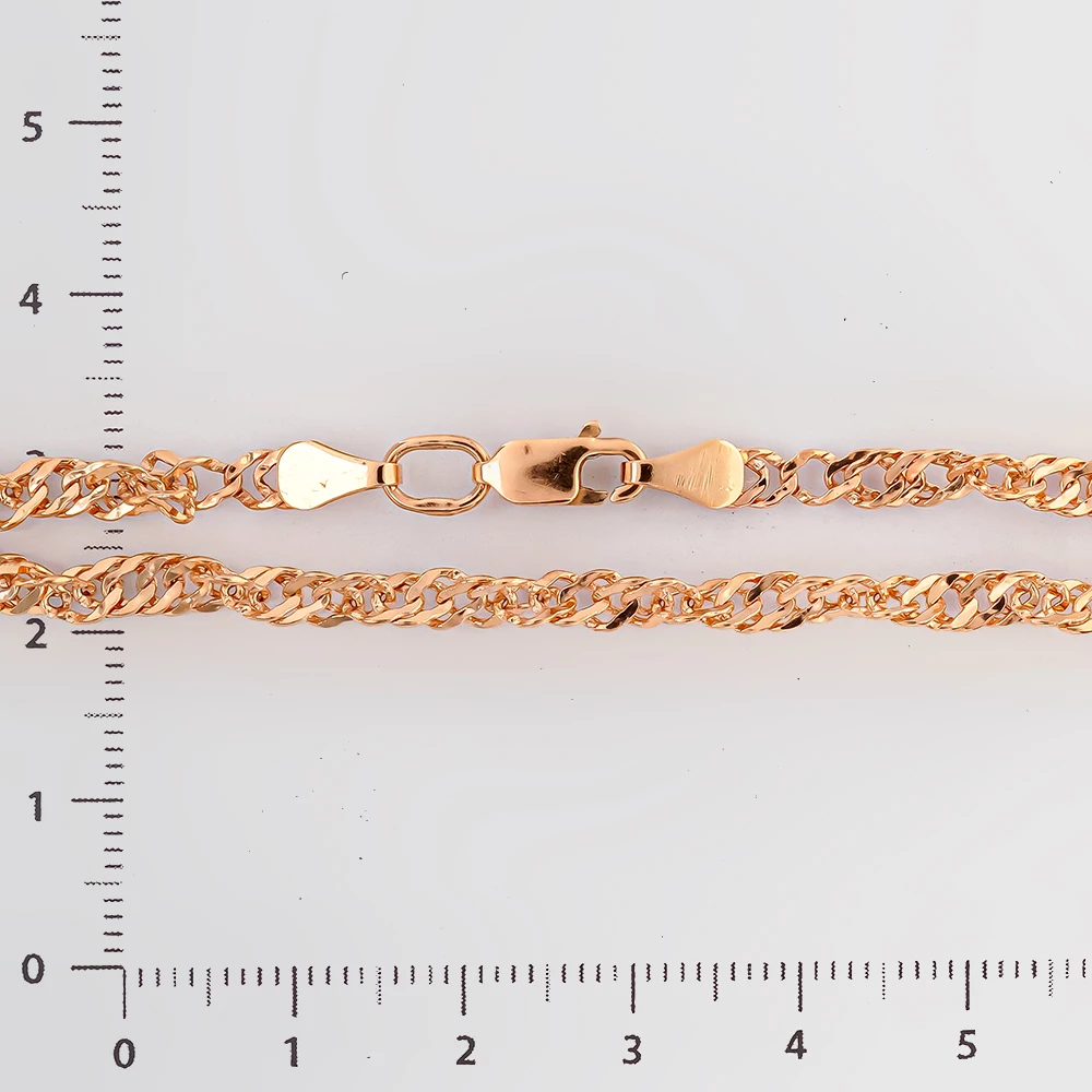 Браслет из красного золота 585 пробы